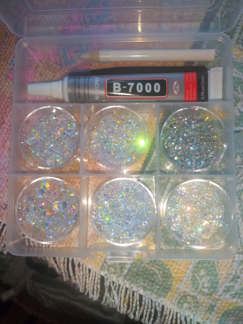 Iridescent DIY Bedazzled Footwear Kit